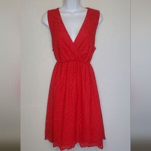 Elegant Red Midi Dress